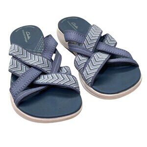 Clarks Cloudsteppers Mira Grove Women's Slide Sandals Size 8.5 Vacation Travel